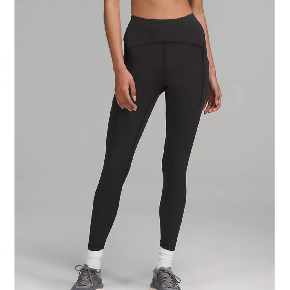 Lululemon Power Thru High Rise Tight 25" - Black Sz. 6